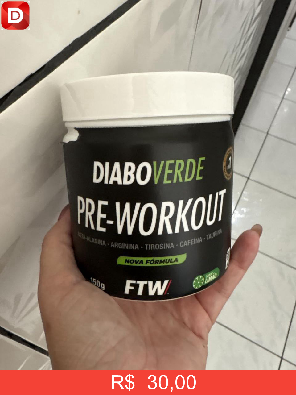 Foto do produto Pré-Treino Diabo Verde