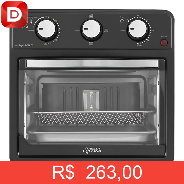 Foto do produto Fritadeira Air Fryer Bcfr05 Bella Cuccina