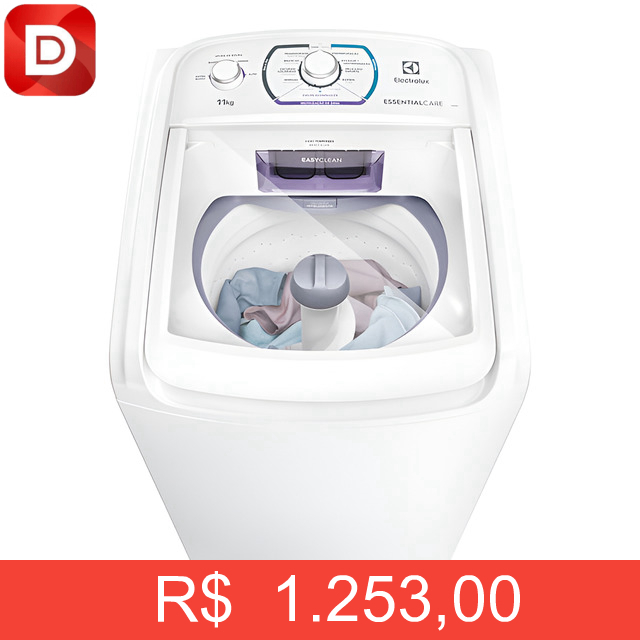 Foto do produto Lavadora de Roupas Electrolux Essencial Care 11kg