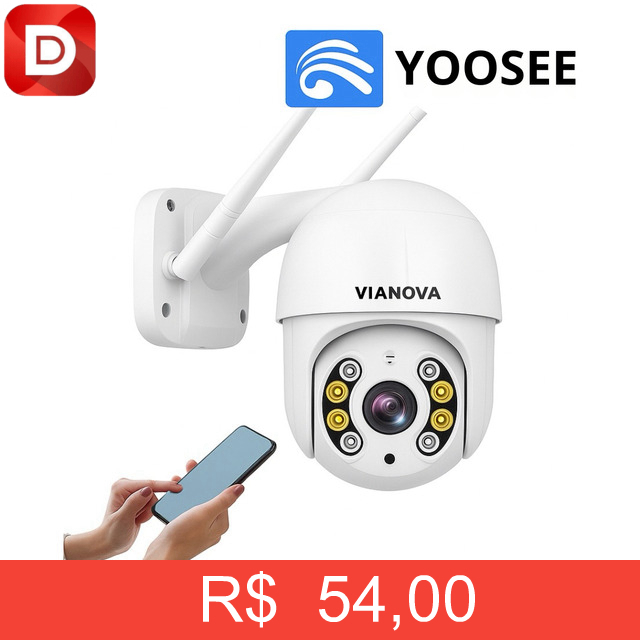 Foto do produto Camera Segurança Wifi Yoosee Mini Dome Full Hd