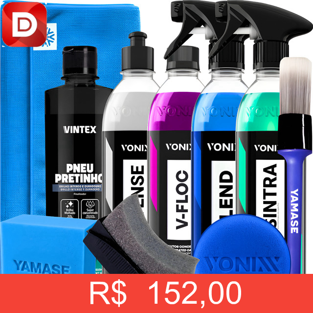 Foto do produto Kit para Limpeza Automotiva Vonixx Externo
