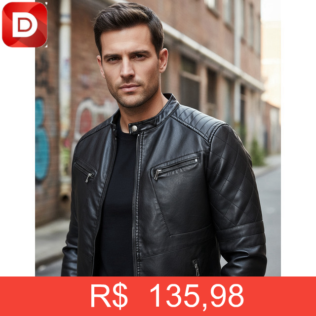 Foto do produto Jaqueta Couro Forrada