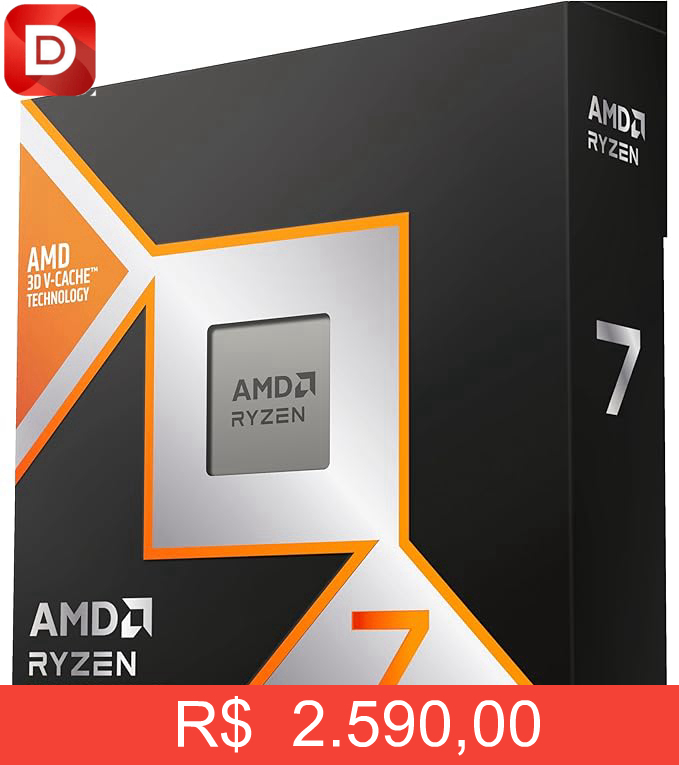Foto do produto Processador AMD Ryzen 7 9800X3D