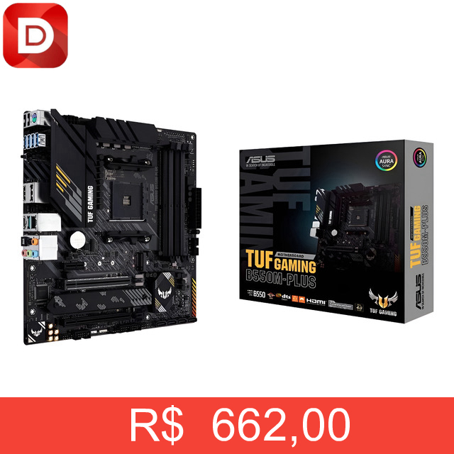 Foto do produto Asus TUF Gaming B550M-Plus