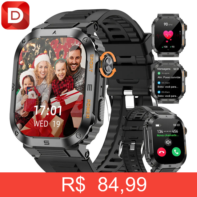 Foto do produto Relógios Inteligentes Masculino Original Esportes Smartwatch