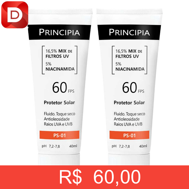 Foto do produto Kit Principia Protetor Solar Facial PS-01