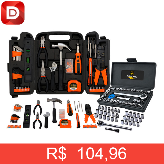 Foto do produto Kit Jogo De Ferramentas Completo