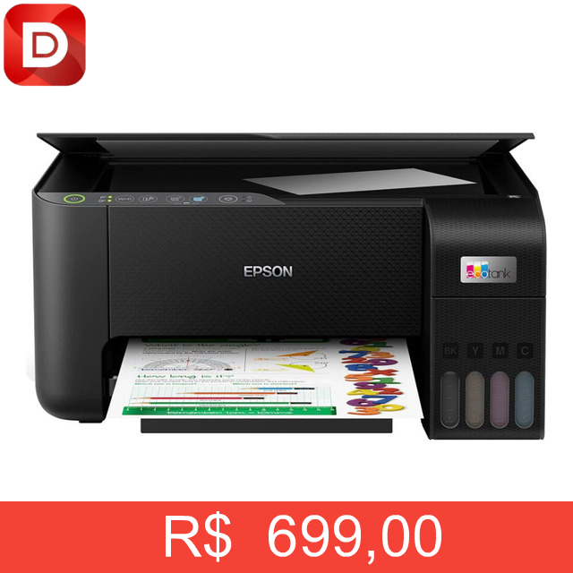 Foto do produto Multifuncional Tanque De Tinta Epson Ecotank L3250 Wireless