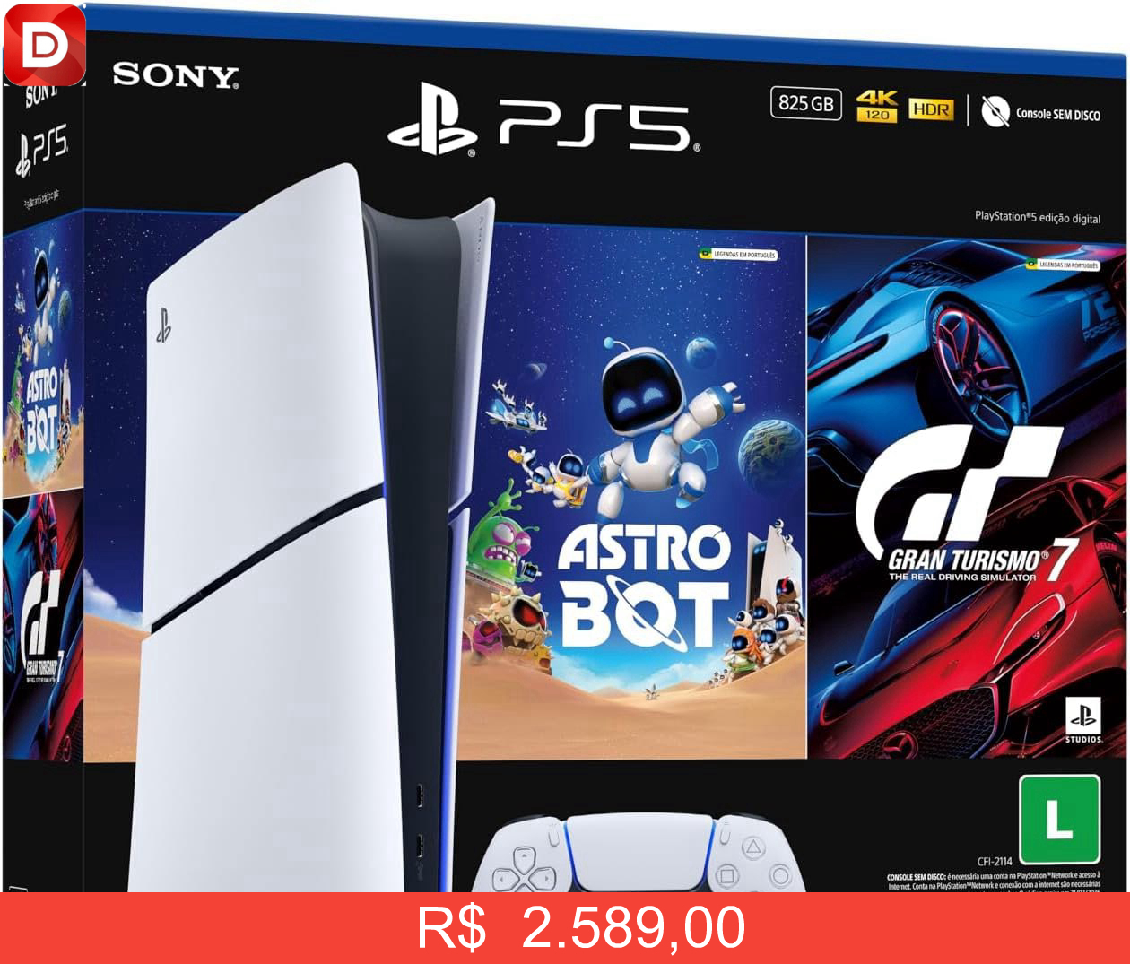 Foto do produto PlayStation 5 Slim Digital