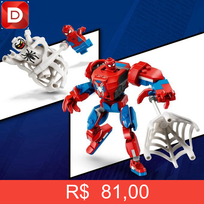 Foto do produto LEGO Super Heroes Marvel Robô do Homem-Aranha vs. Anti-Venom