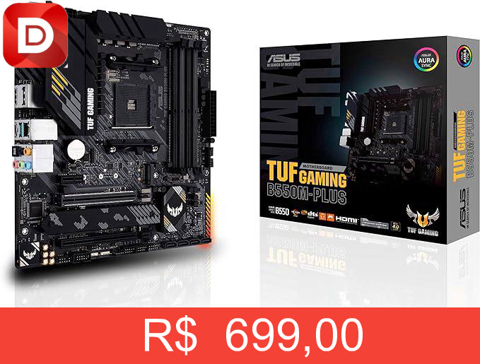 Foto do produto Asus TUF GAMING B550M-PLUS