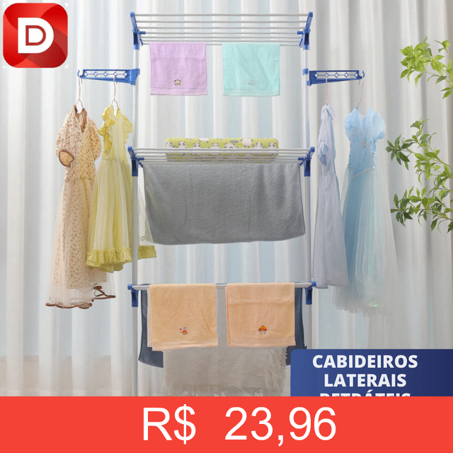 Foto do produto Varal de Chão 3 Andares Dobrável