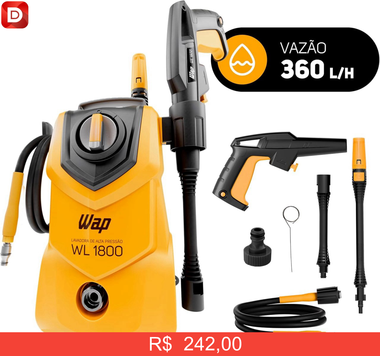 Foto do produto WAP Lavadora de Alta Pressão WL 1800