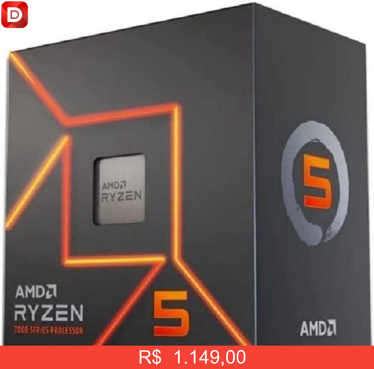 Foto do produto Processador AMD Ryzen 5 7600