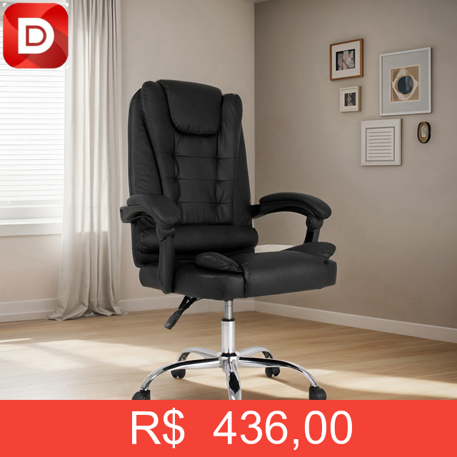 Foto do produto Cadeira De Escritório Presidente Travis Healer