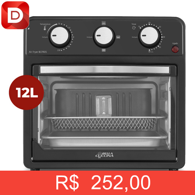 Foto do produto Air Fryer Bella Cuccina 12L