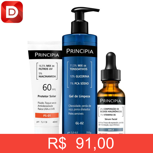 Foto do produto Kit Principia Primeira Rotina Skincare
