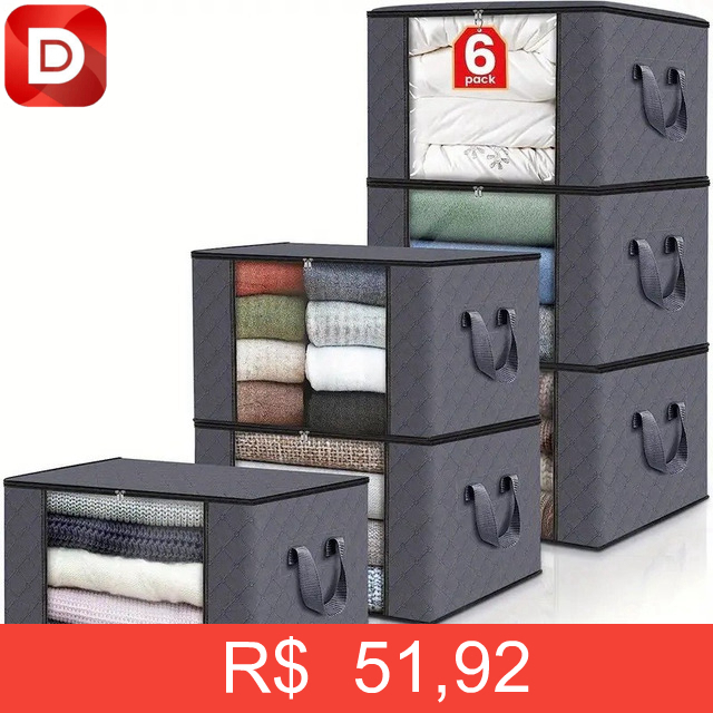 Foto do produto Kit 6 Saco Organizador Multiuso