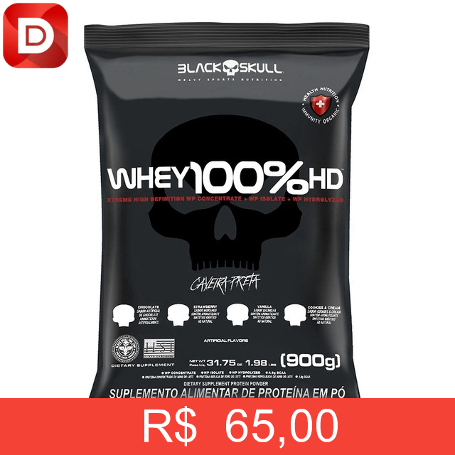 Foto do produto Whey 100% HD Refil Black Skull