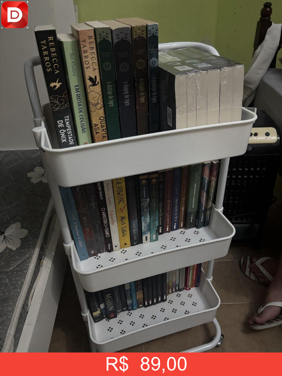 Foto do produto Carrinho Organizador Multiuso Com Rodinhas