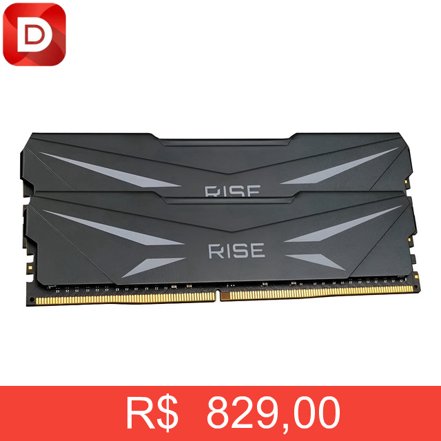 Foto do produto Memória RAM Rise Mode 32GB (2x16GB) DDR5 6000Mhz CL48