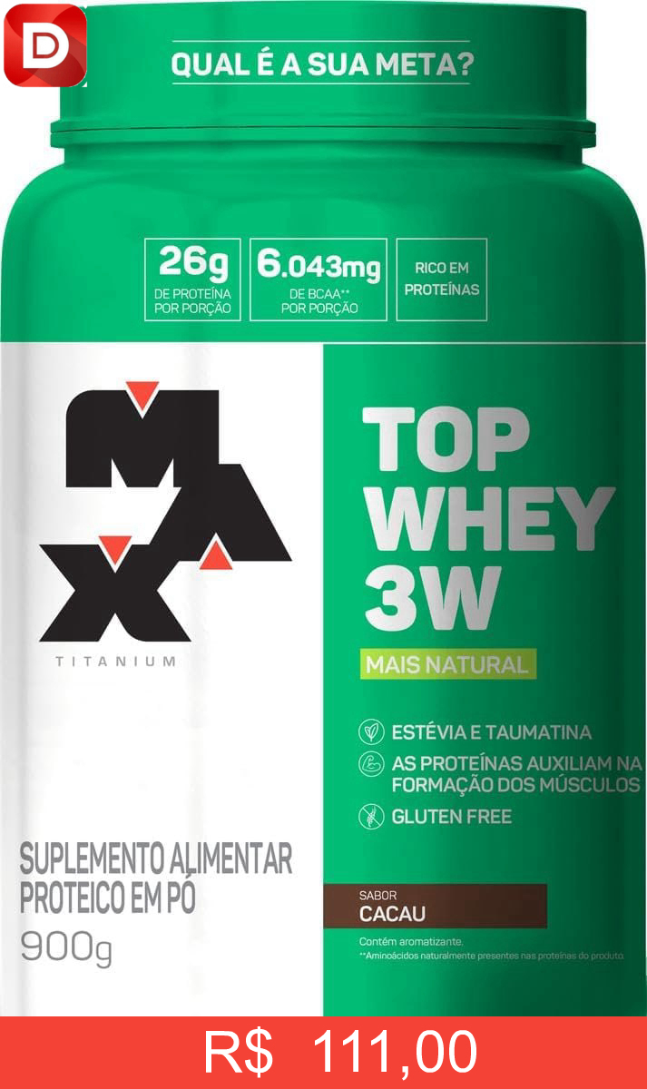 Foto do produto Max Titanium Top Whey 3W