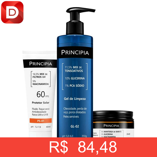 Foto do produto Principia Kit Completo Para Pele Sensível Com Fps 60