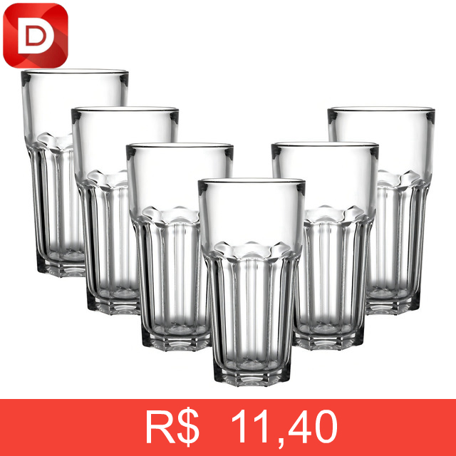 Foto do produto Jogo De Copos Em Vidro