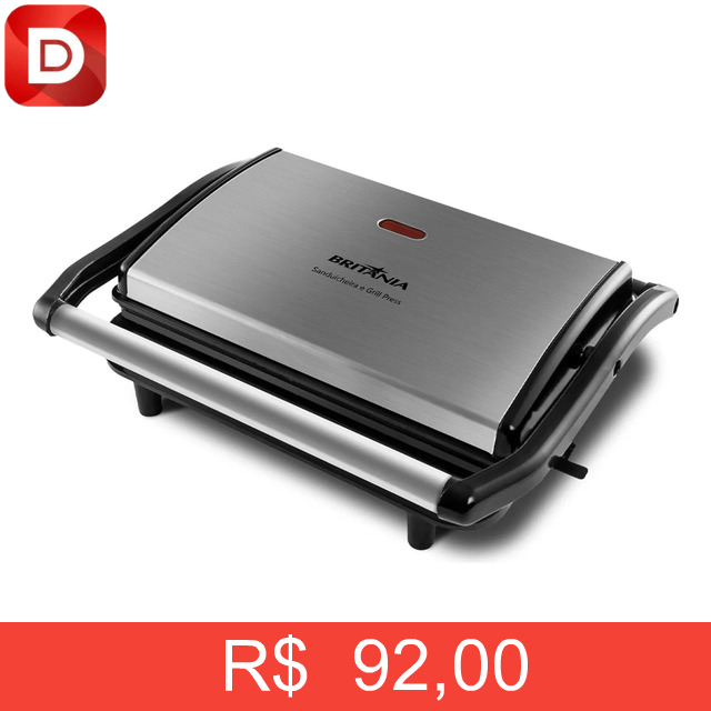 Foto do produto Sanduicheira Elétrica Britânia Press