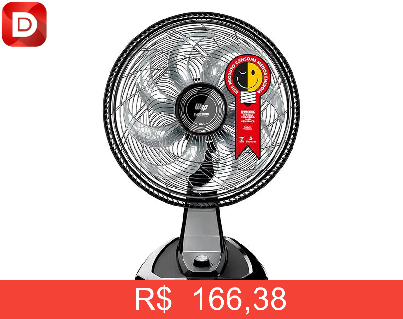 Foto do produto WAP Ventilador de Mesa e Parede 50cm FLOW TURBO