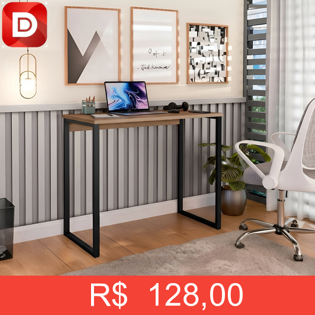 Foto do produto Escrivaninha Industrial Aço Mdf