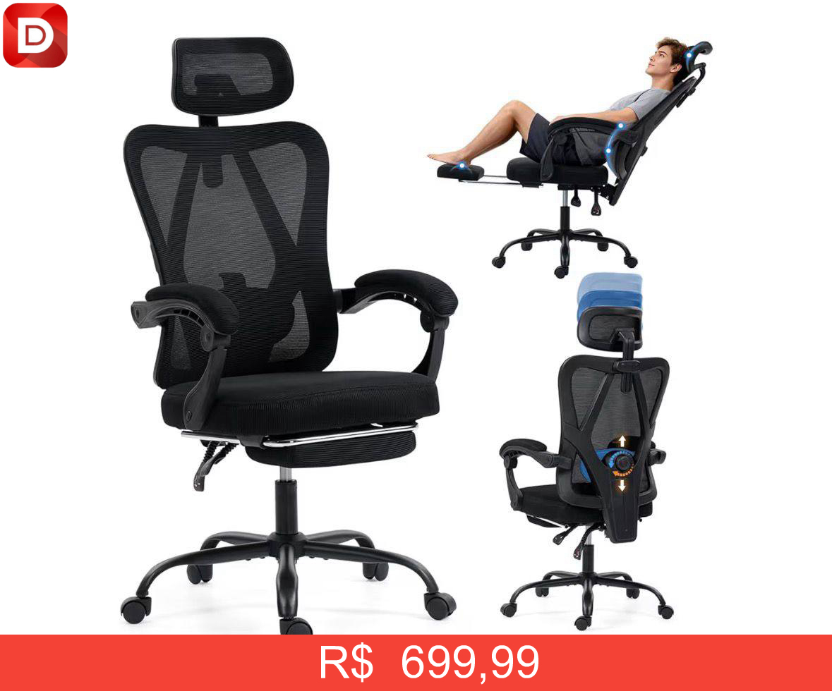 Foto do produto Cadeira de escritório ergonômica