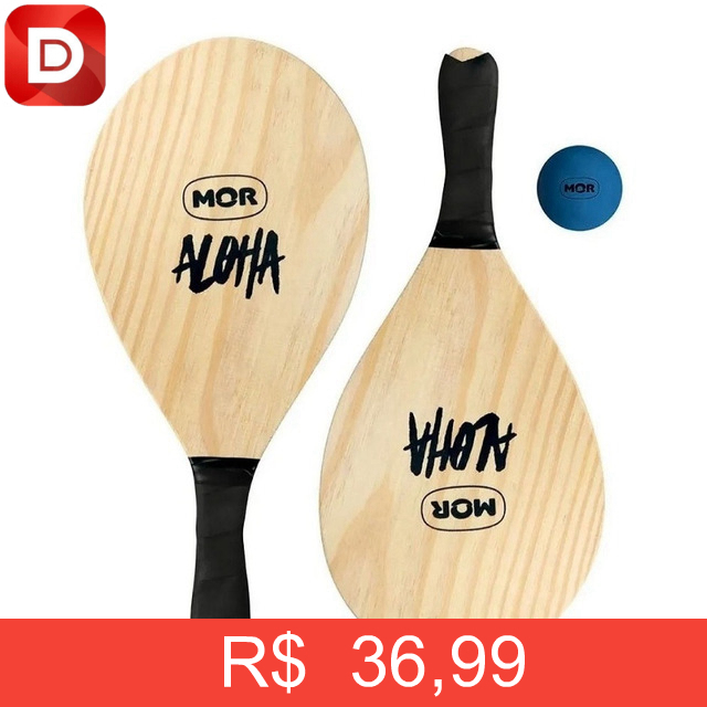 Foto do produto Frescobol de Madeira Aloha