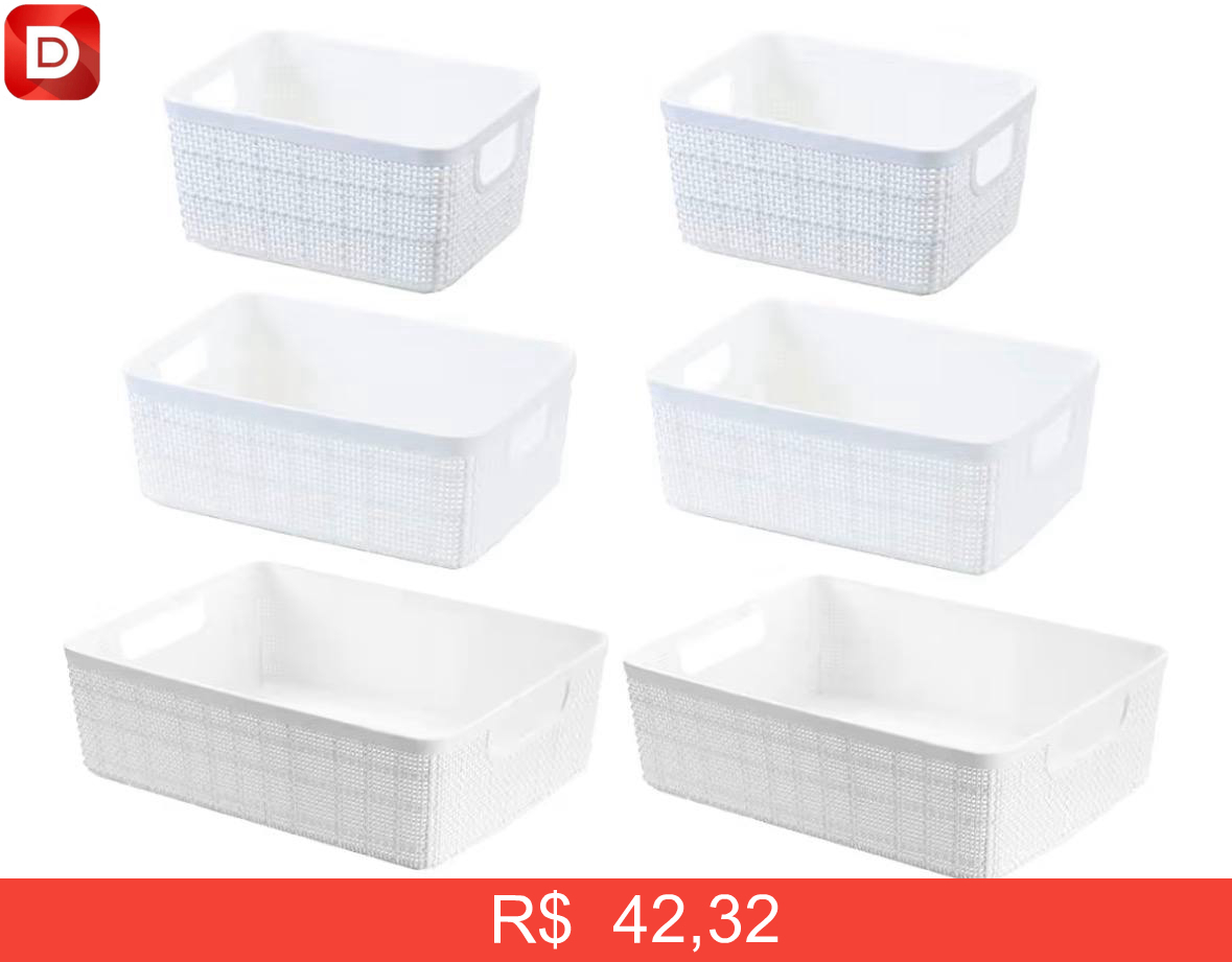 Foto do produto Cestos Organizadores Multiuso