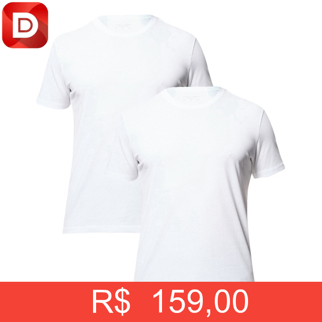 Foto do produto Kit com 2 Camisetas Calvin Klein Crew-neck