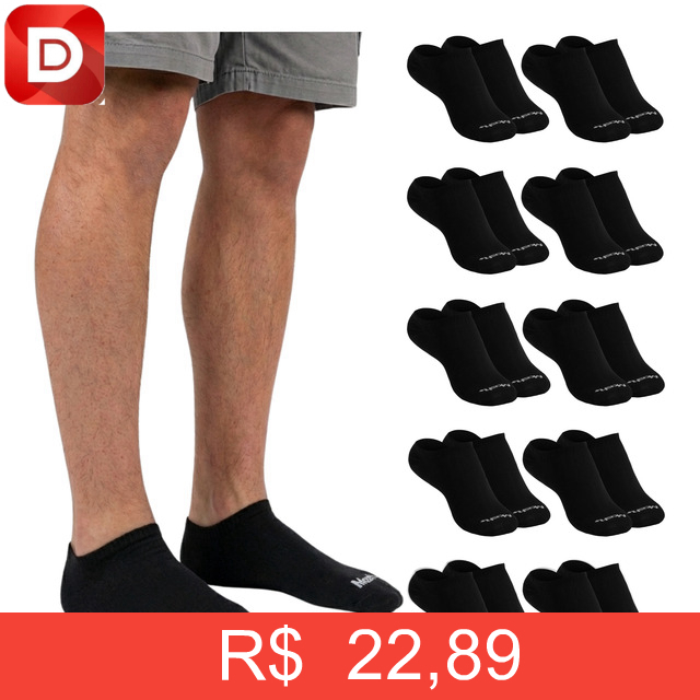 Foto do produto Kit 10 Pares Meias Invisível Esportiva