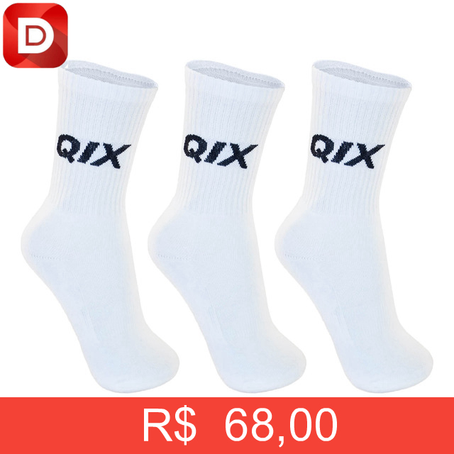 Foto do produto Meia Cano Alto Qix Internacional