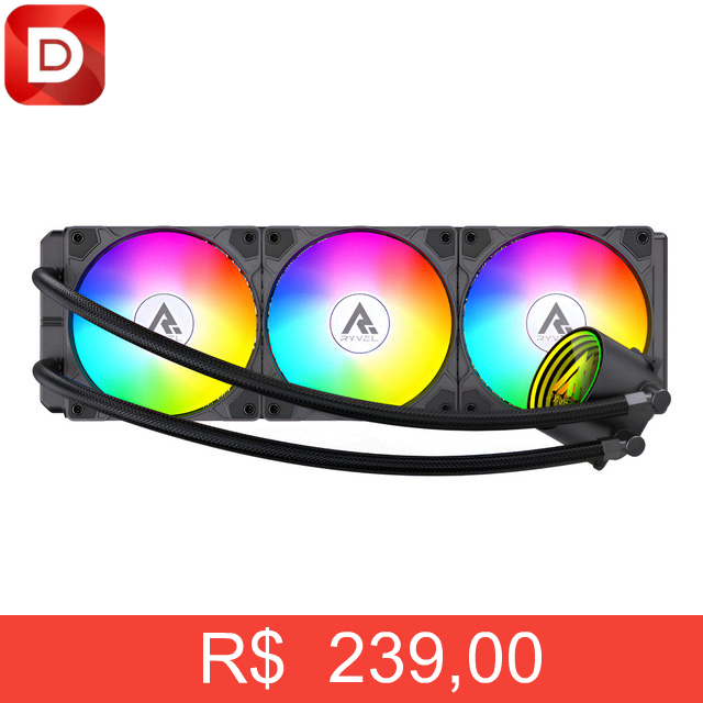 Foto do produto Water Cooler AIO Ryvel 360mm ARGB