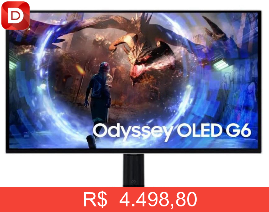 Foto do produto Monitor Gamer Samsung Odyssey OLED G6 27