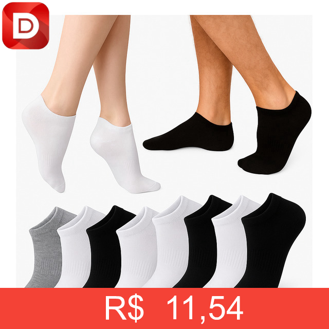 Foto do produto Kit 12 Pares Cano Curto Unissex Premium Full
