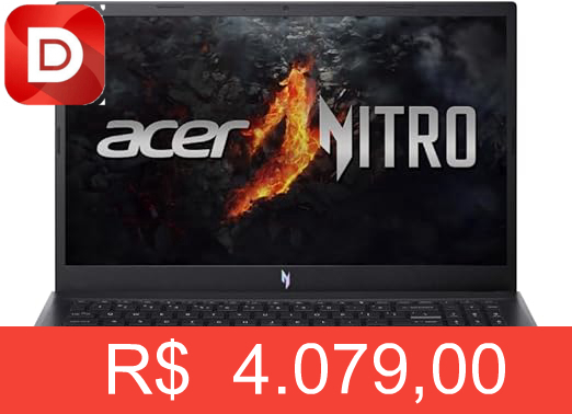 Foto do produto Notebook Gamer Acer Nitro V15 ANV15-41-R2GT
