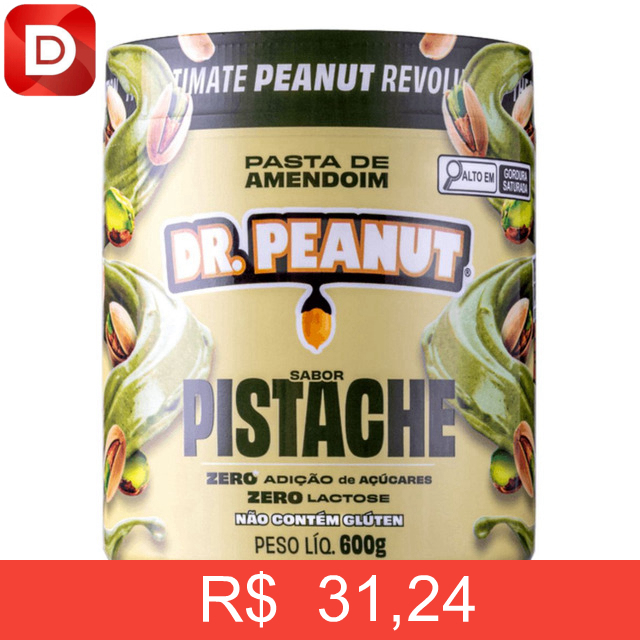 Foto do produto Dr Peanut Com Whey Gourmet Pistache