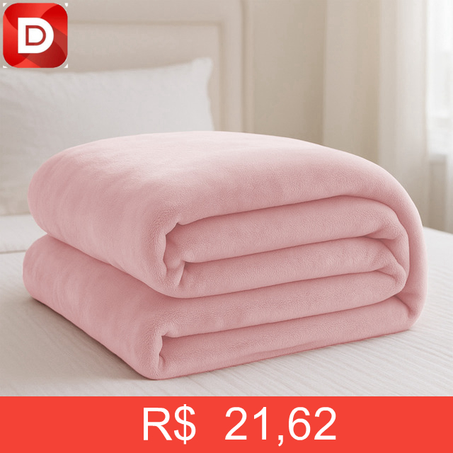 Foto do produto Coberta Manta Soft Casal Microfibra Anti-alérgica Dupla Face