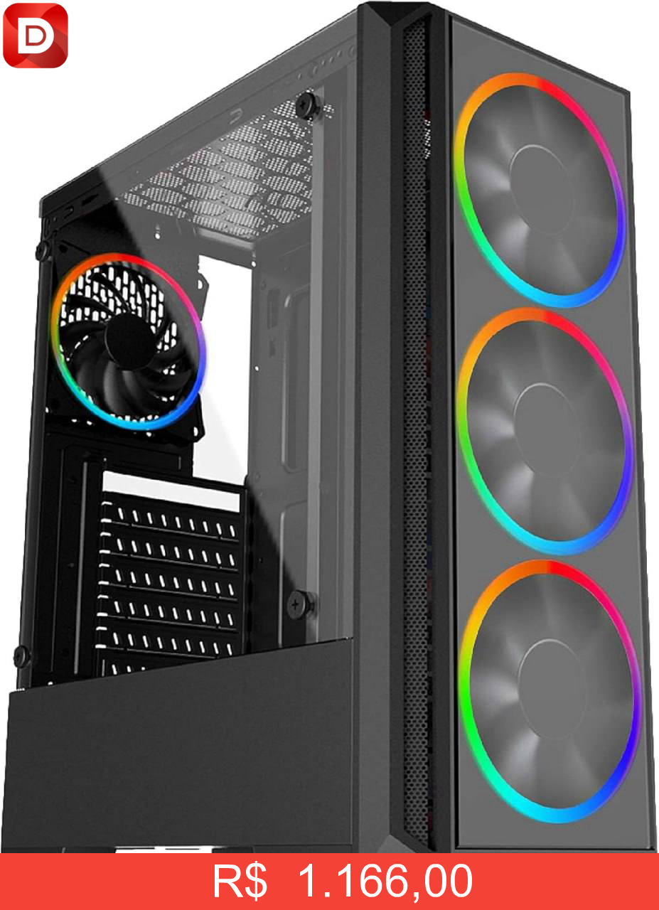Foto do produto Computador Gamer Skill Gaming AMD Ryzen 5