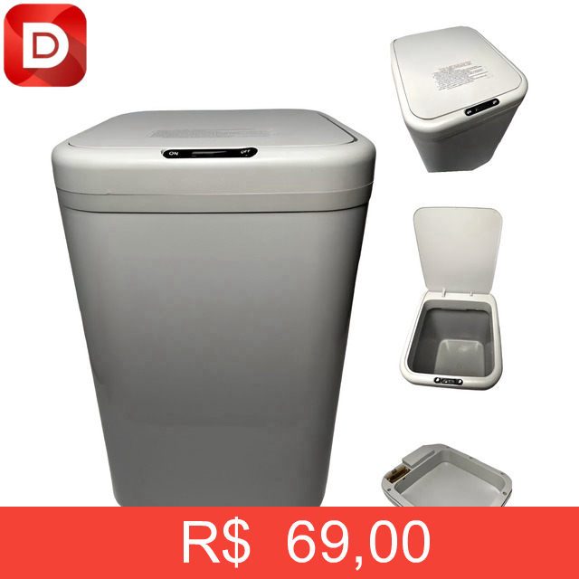 Foto do produto Lixeira Automática Sensor de Proximidade