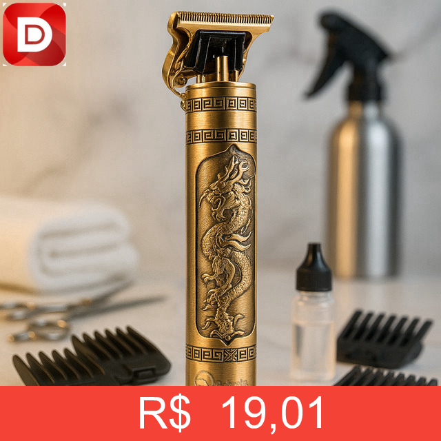 Foto do produto Máquina de Cabelo Dragão 4 Pente