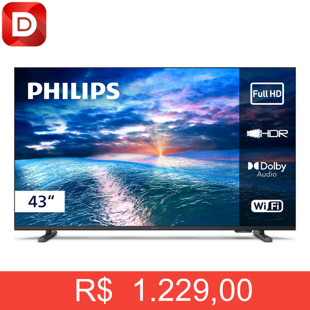 Foto do produto Smart TV Philips 43