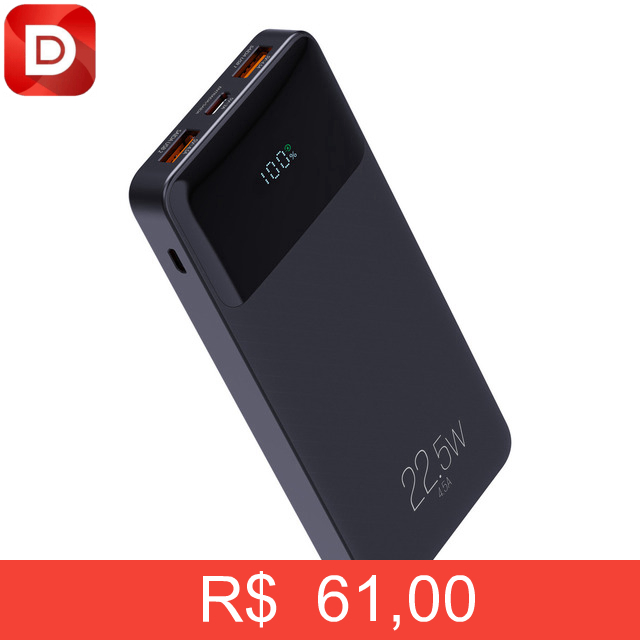 Foto do produto Power Bank Carregador Portátil 10.200mah Turbo ELG