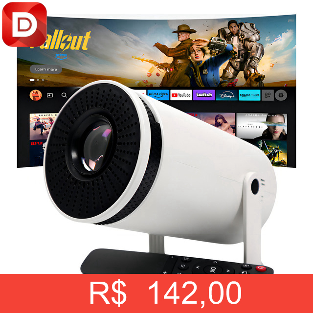 Foto do produto Projetor Smart Portátil Full Hd 4k Bluetooth Wifi