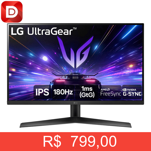 Foto do produto Monitor Gamer LG UltraGear 27” IPS